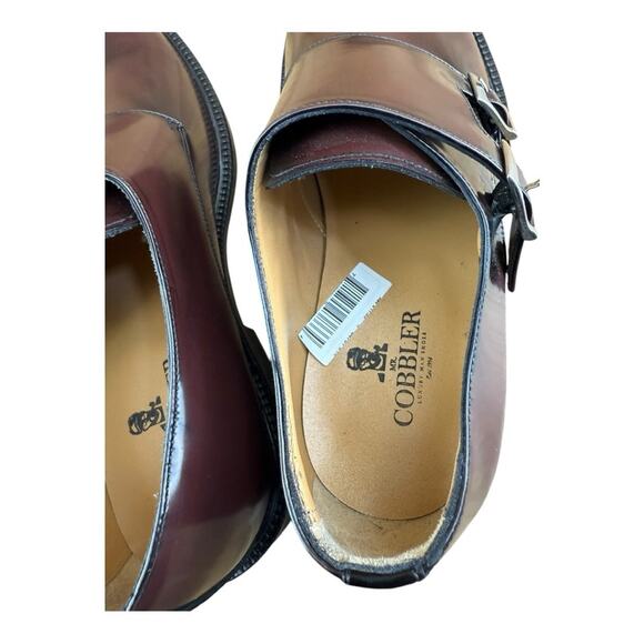 MR. COBBLER Men Shoes Italian Loafers Shoes Buckle Brown Dark Size 8.5-9|42 EU - Picture 7 of 7